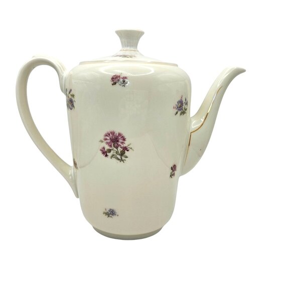 Zeh Scherzer Bavaria 60 Jahre Floral Tea/Coffee Set Pot 4 Cups Vintage Porcelain - Picture 12 of 16